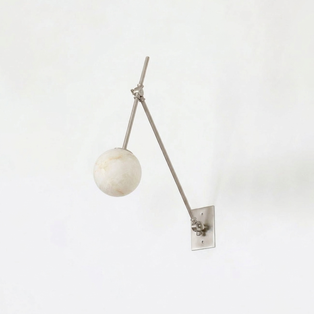 Avelor Alabaster Adjustable Wall Sconce