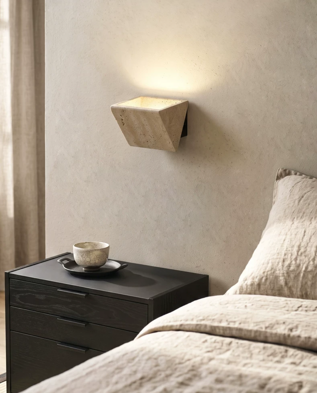 Aven Travertine Wall Sconce