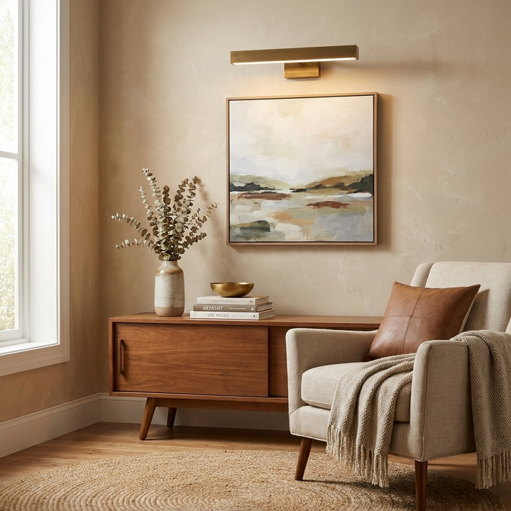 Avenor Vintage Brass LED Picture Light