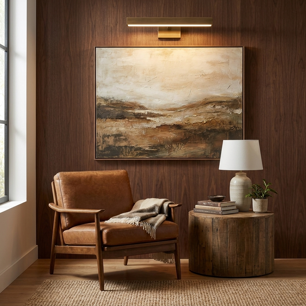 Avenor Vintage Brass LED Picture Light