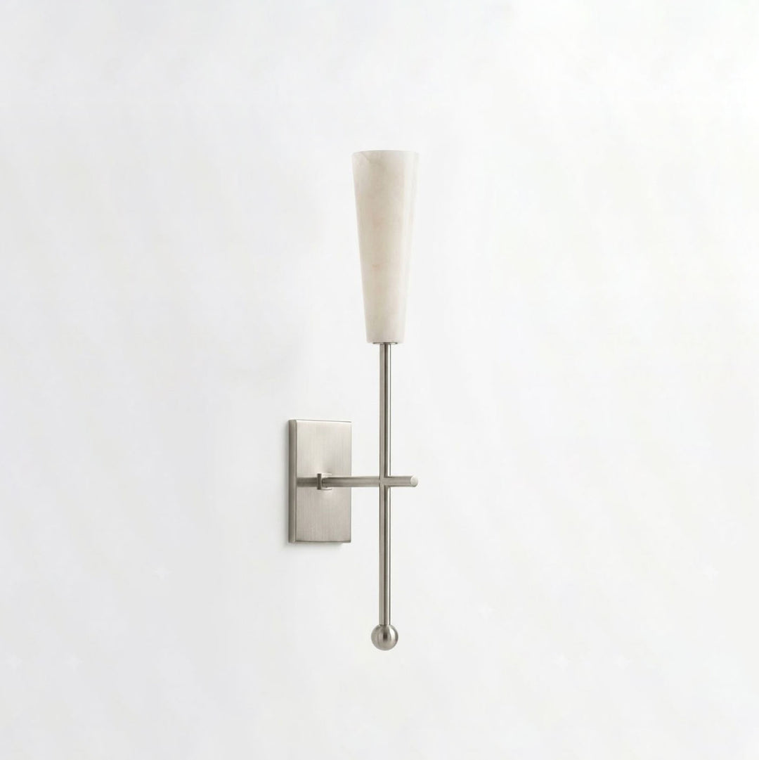 Averon Alabaster Torch Wall Sconce