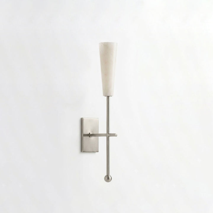 Averon Alabaster Torch Wall Sconce