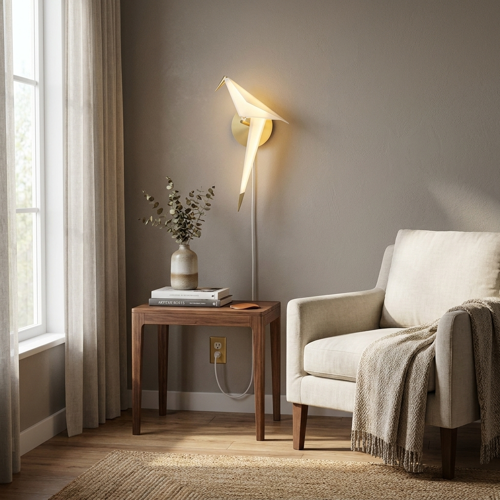 Avian Serenity Plug-in Wall Lamp