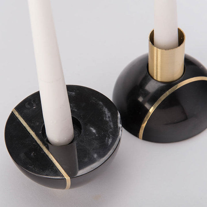 Axis Sphere Marble Candle Holder - Vakkerlight