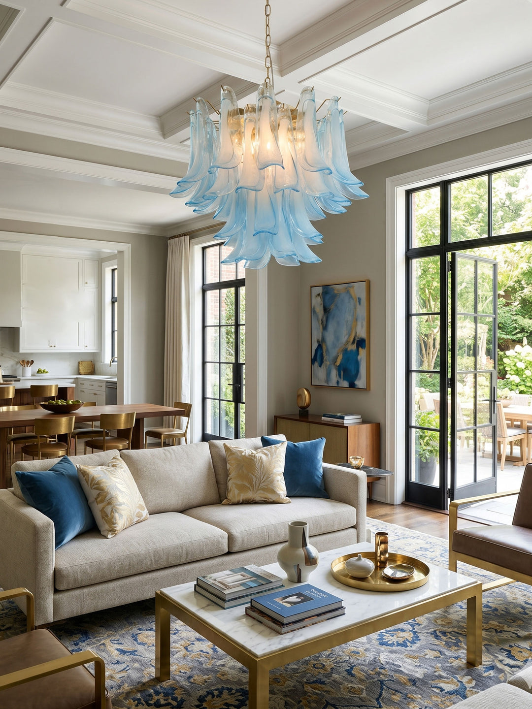 Azure Drift Glass Chandelier - Vakkerlight