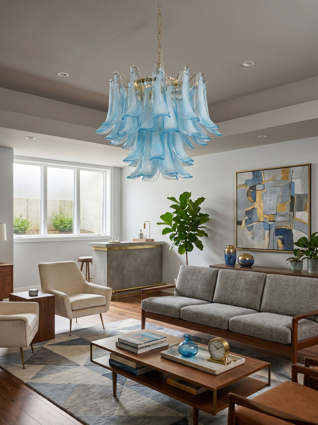 Azure Drift Glass Chandelier - Vakkerlight