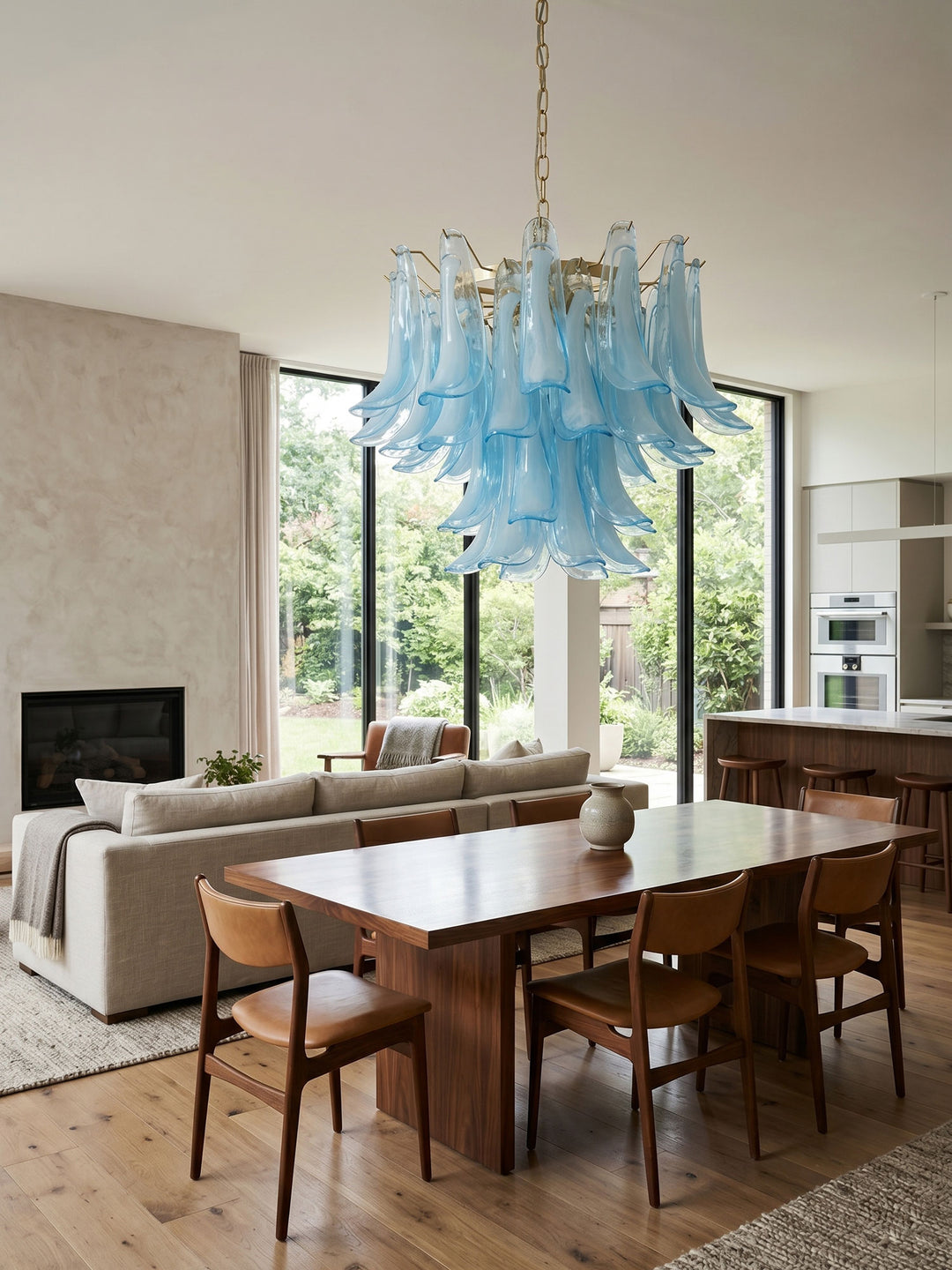 Azure Drift Glass Chandelier - Vakkerlight