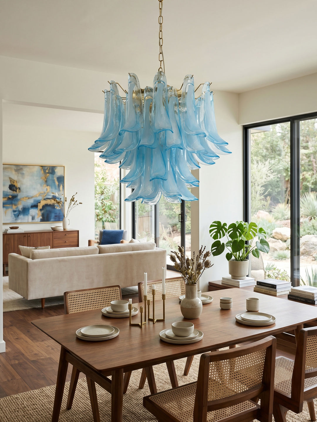 Azure Drift Glass Chandelier - Vakkerlight