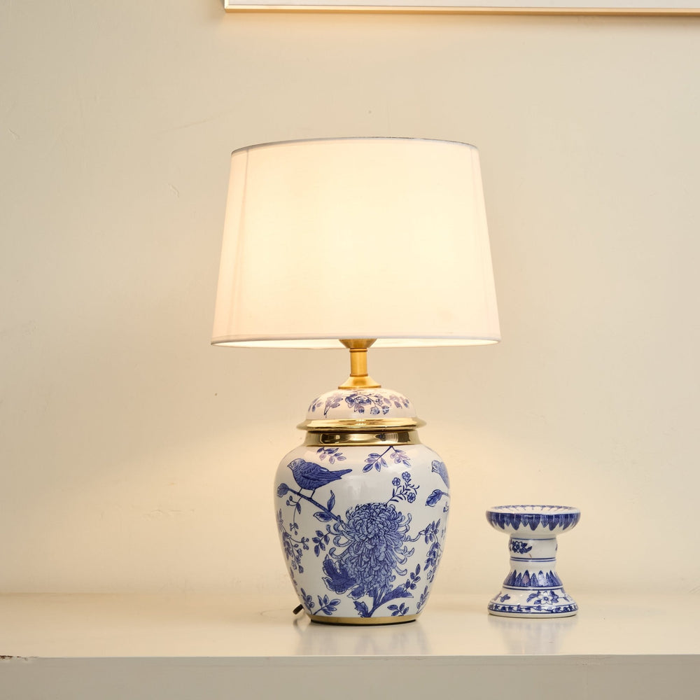Azure Ceramic Table Lamp - Vakkerlight