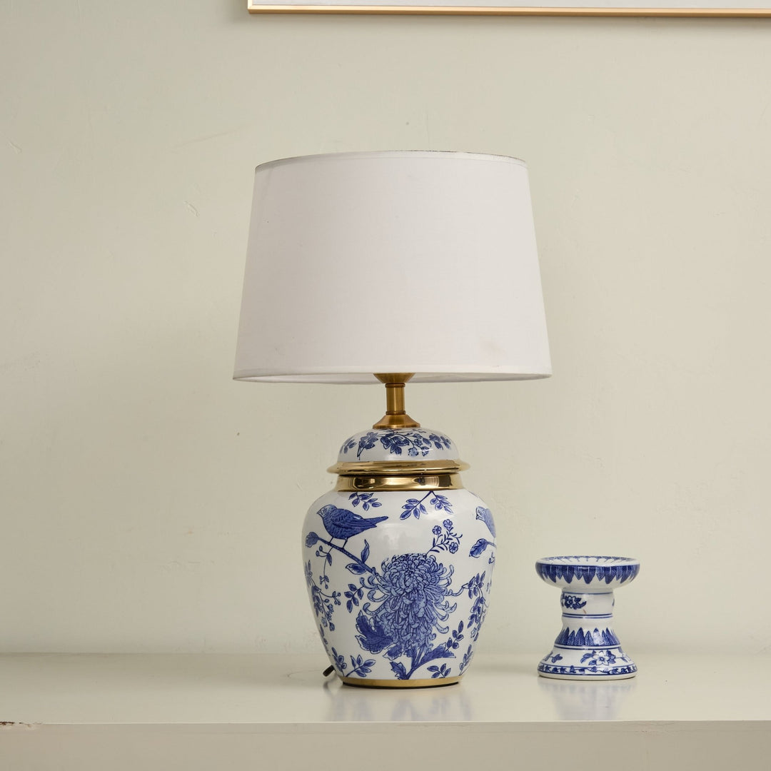 Azure Ceramic Table Lamp - Vakkerlight