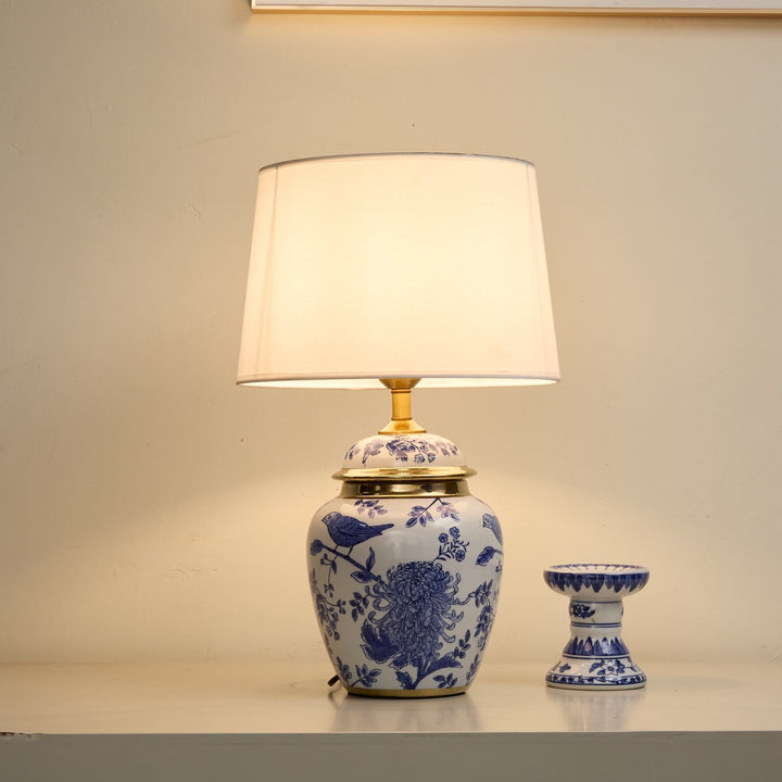 Azure Ceramic Table Lamp - Vakkerlight