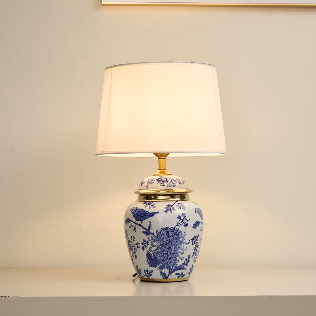 Azure Ceramic Table Lamp - Vakkerlight