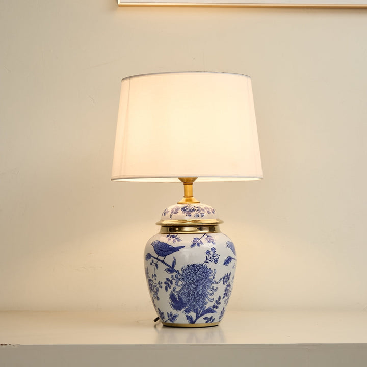 Azure Ceramic Table Lamp - Vakkerlight