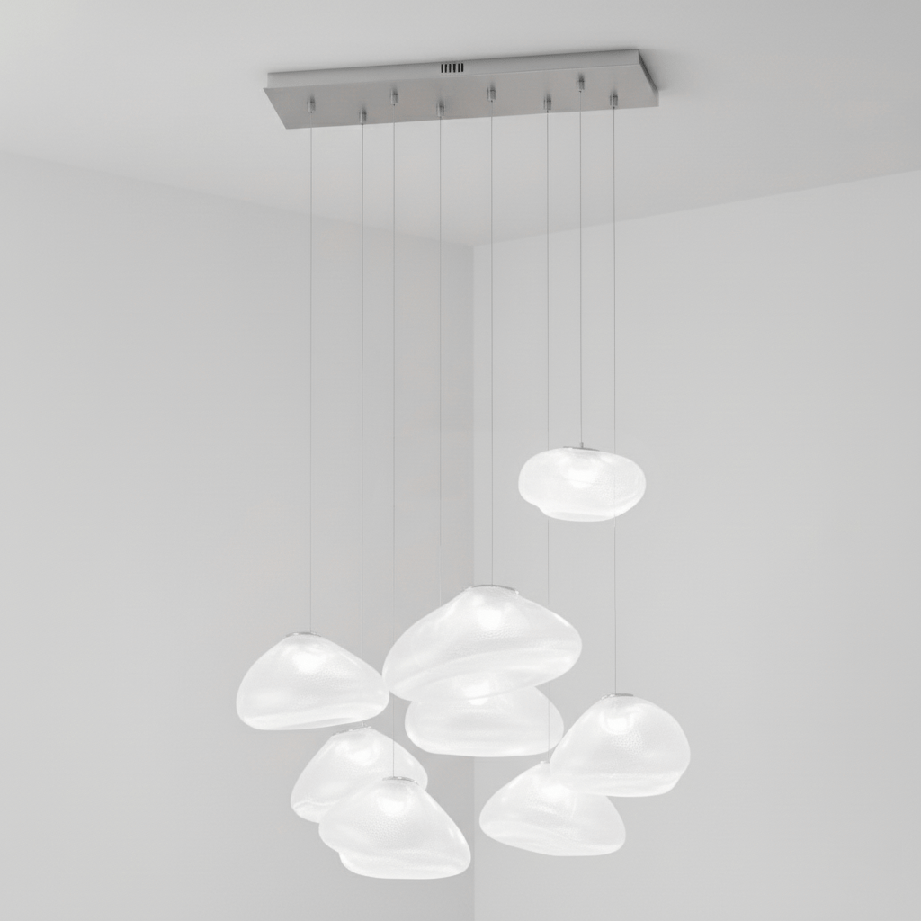 Blown Glass Mesh Pendant Light - Vakkerlight