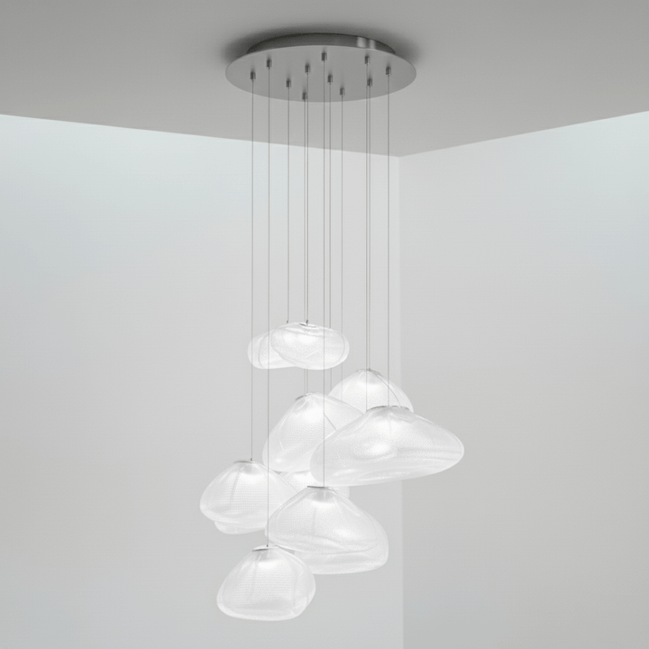Blown Glass Mesh Pendant Light - Vakkerlight
