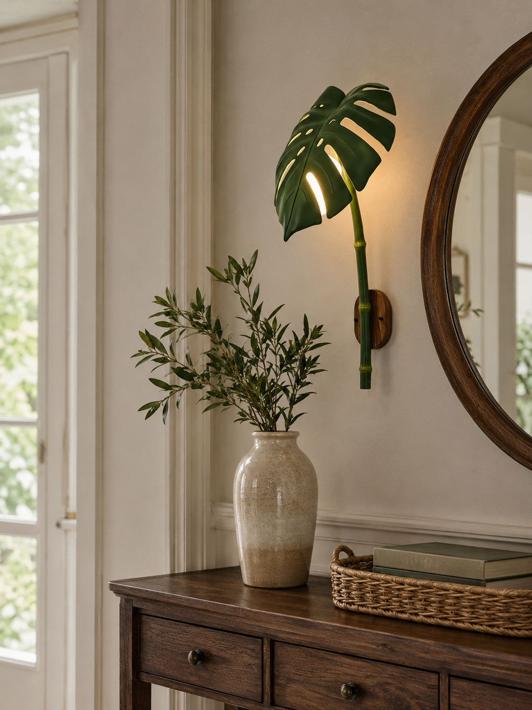 Tropical Monstera Leaf Wall Light - Vakkerlight