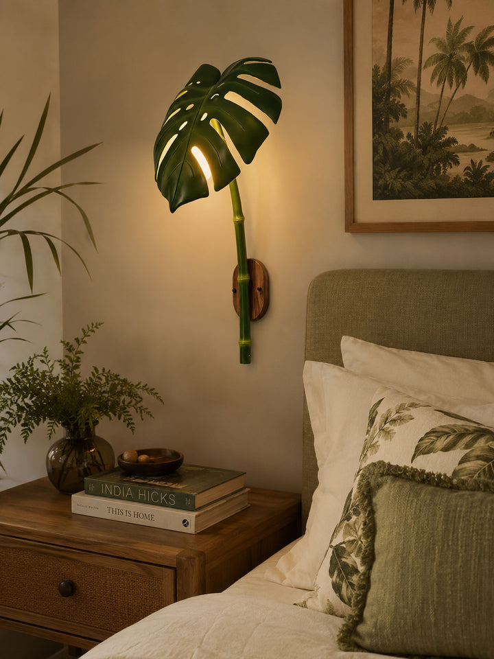 Tropical Monstera Leaf Wall Light - Vakkerlight