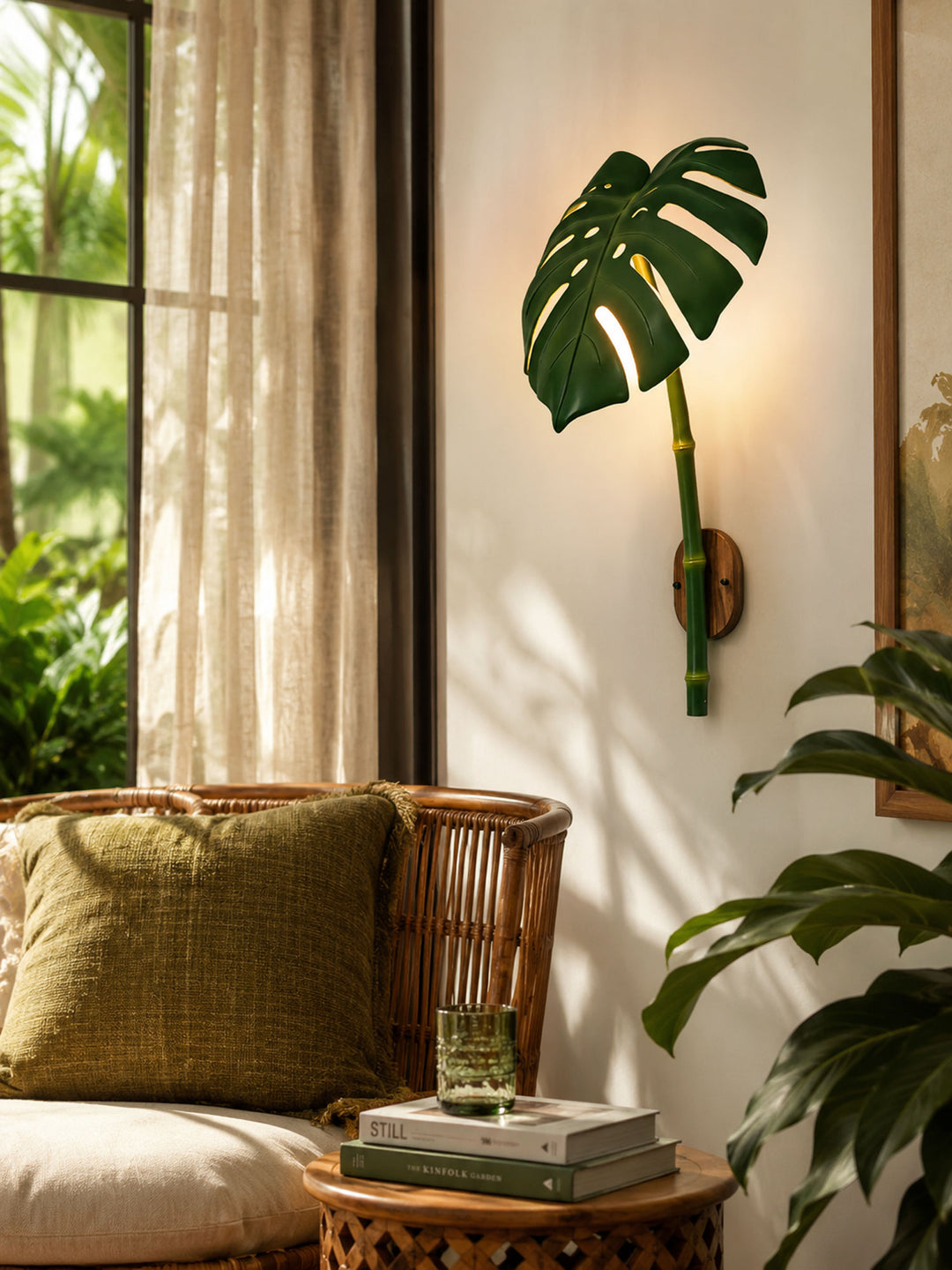 Tropical Monstera Leaf Wall Light - Vakkerlight