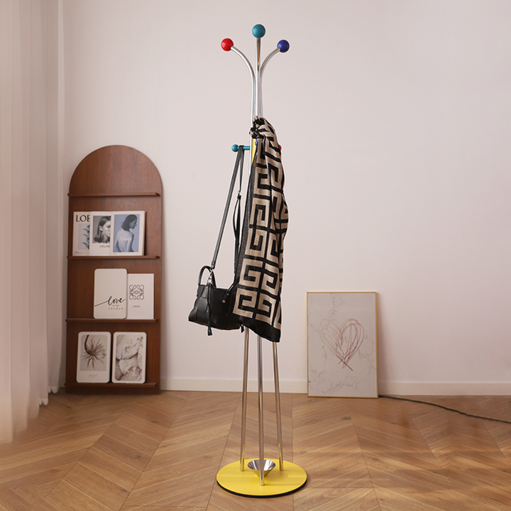 Ball Top Standing Coat Rack - Vakkerlight