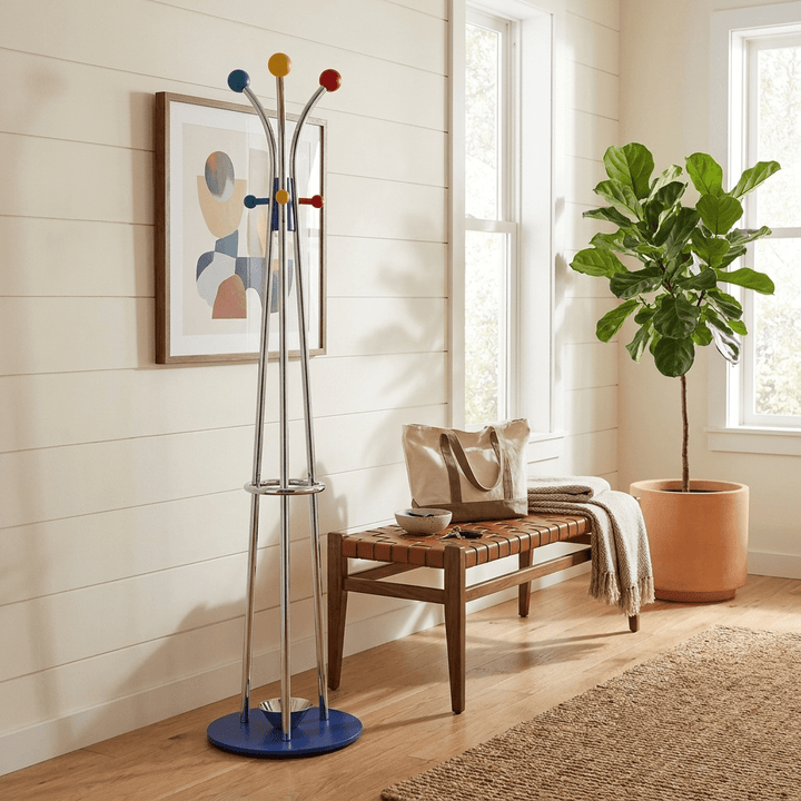 Ball Top Standing Coat Rack - Vakkerlight