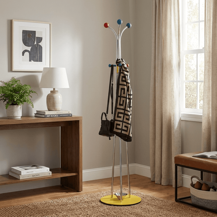 Ball Top Standing Coat Rack - Vakkerlight