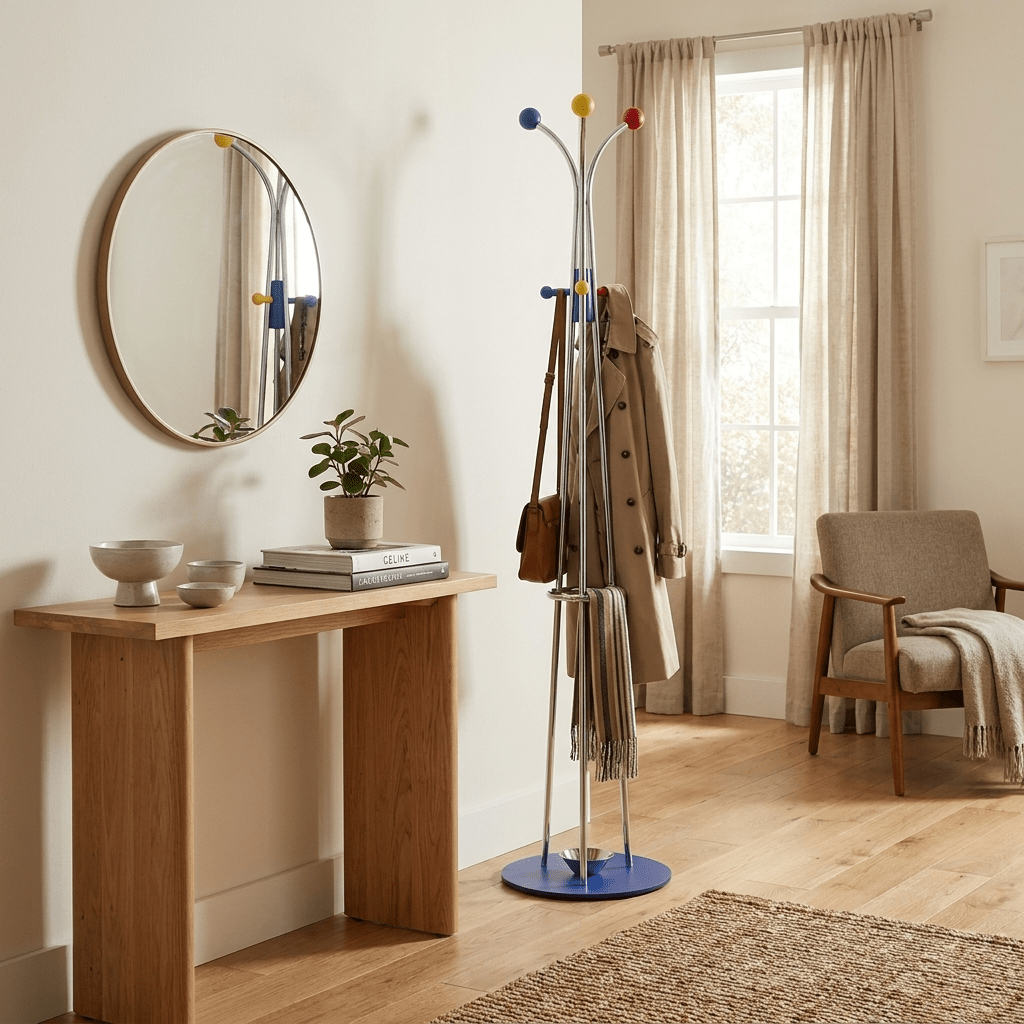 Ball Top Standing Coat Rack - Vakkerlight