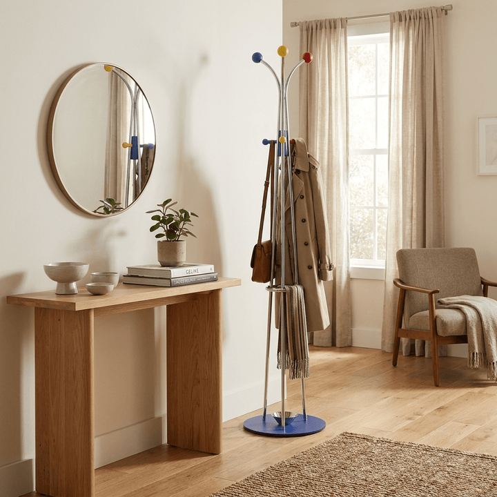 Ball Top Standing Coat Rack - Vakkerlight