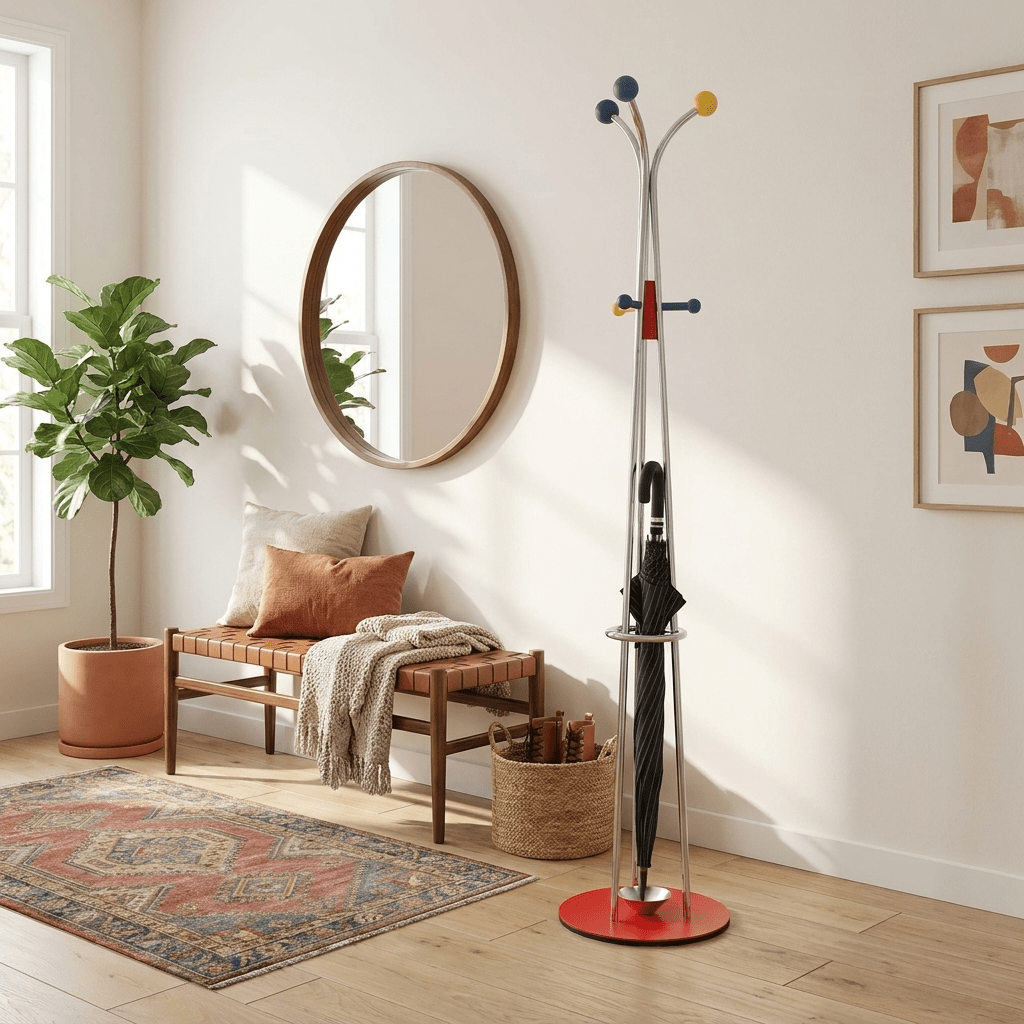 Ball Top Standing Coat Rack - Vakkerlight