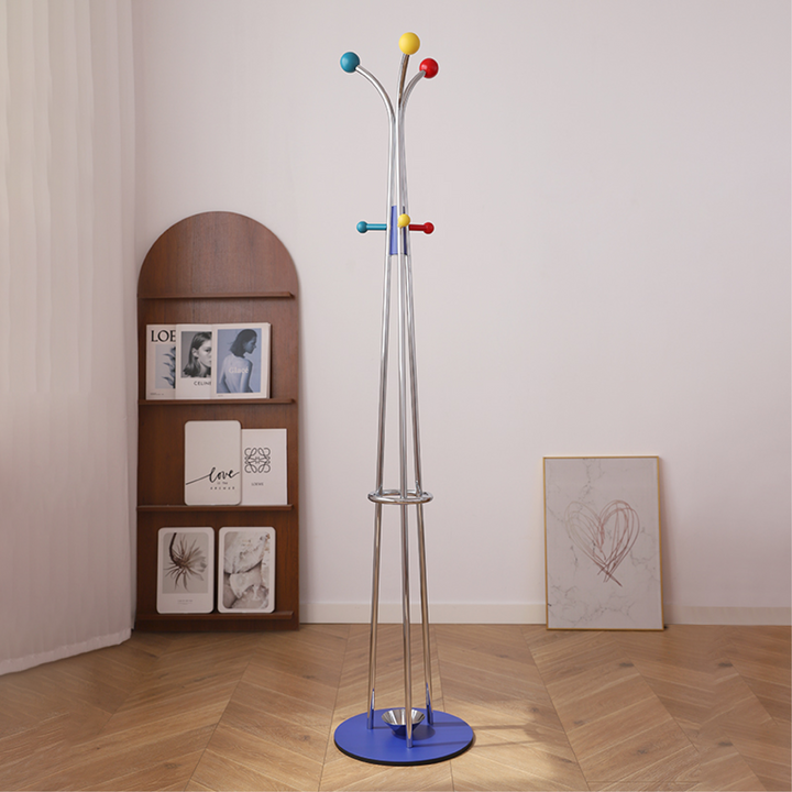 Ball Top Standing Coat Rack