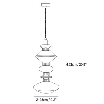 Ballet Pendant Lamp — Dimension drawings 2