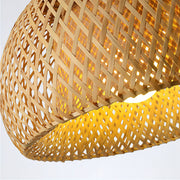 Bamboe gevlochten hanglamp