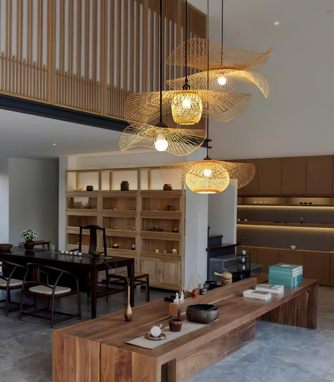 Bamboo Frame Pendant Lamp - Vakkerlight