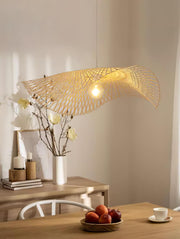 Bamboo Frame Pendant Lamp