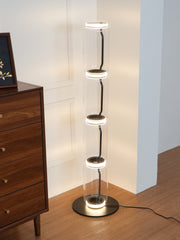 Bamboo Glass Floor Lamp