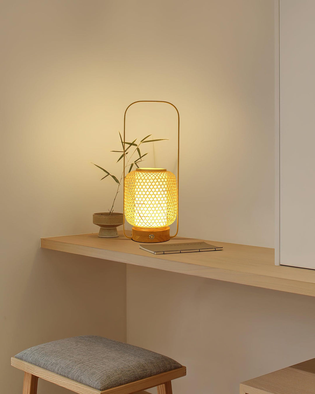 Bamboo Lantern Table Lamp - Vakkerlight