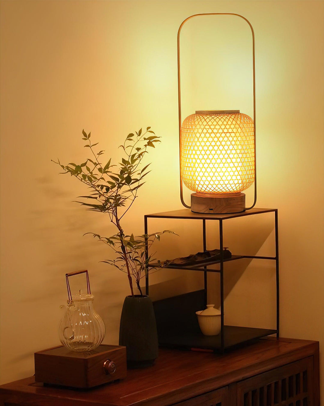 Bamboo Lantern Table Lamp - Vakkerlight