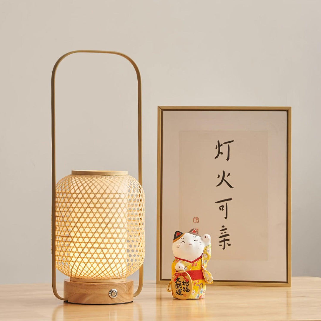 Bamboo Lantern Table Lamp - Vakkerlight