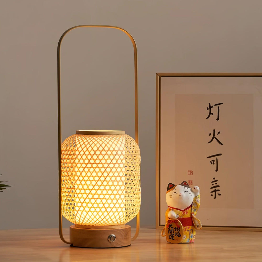 Bamboo Lantern Table Lamp - Vakkerlight