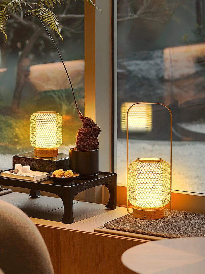 Bamboo Lantern Table Lamp - Vakkerlight