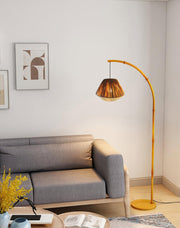 Bamboo Pole Floor Lamp