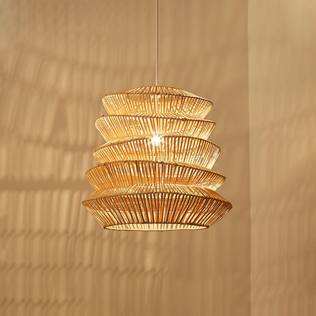 Bamboo Spiral Pendant Lamp - Vakkerlight