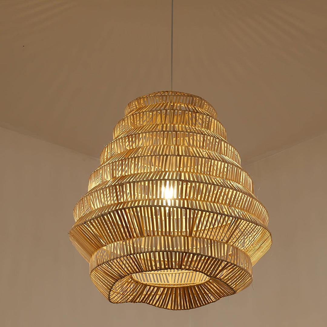 Bamboo Spiral Pendant Lamp - Vakkerlight