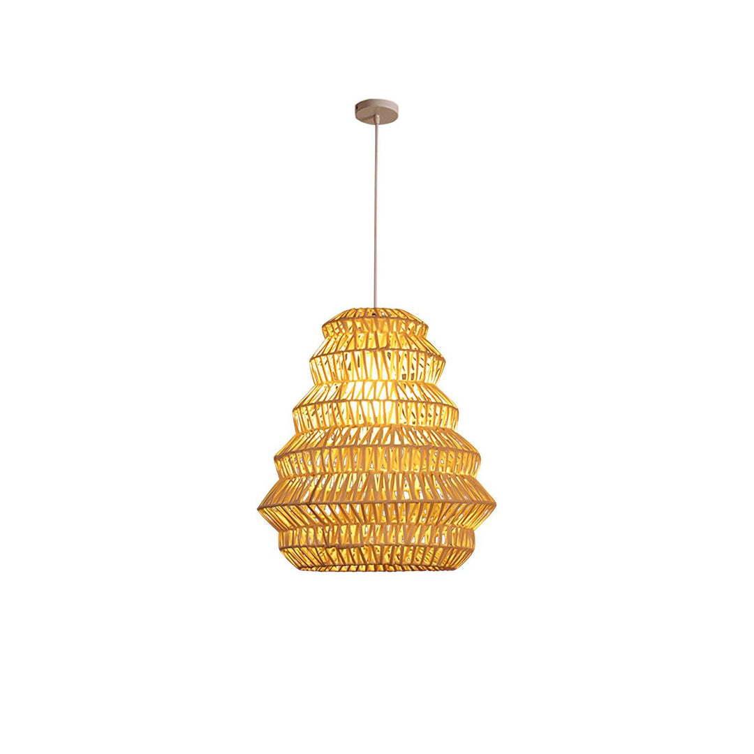 Bamboo Spiral Pendant Lamp - Vakkerlight