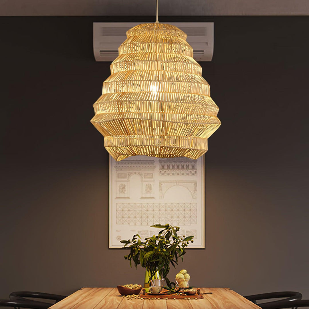 Bamboo Spiral Pendant Lamp - Vakkerlight