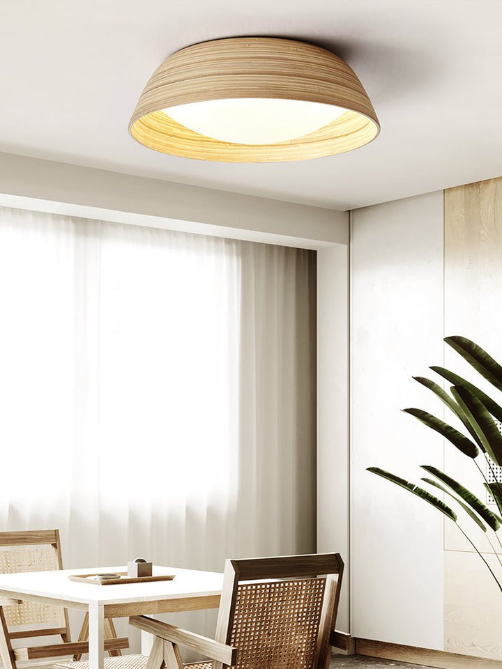 Bamboo Textured Ceiling Lamp - Vakkerlight