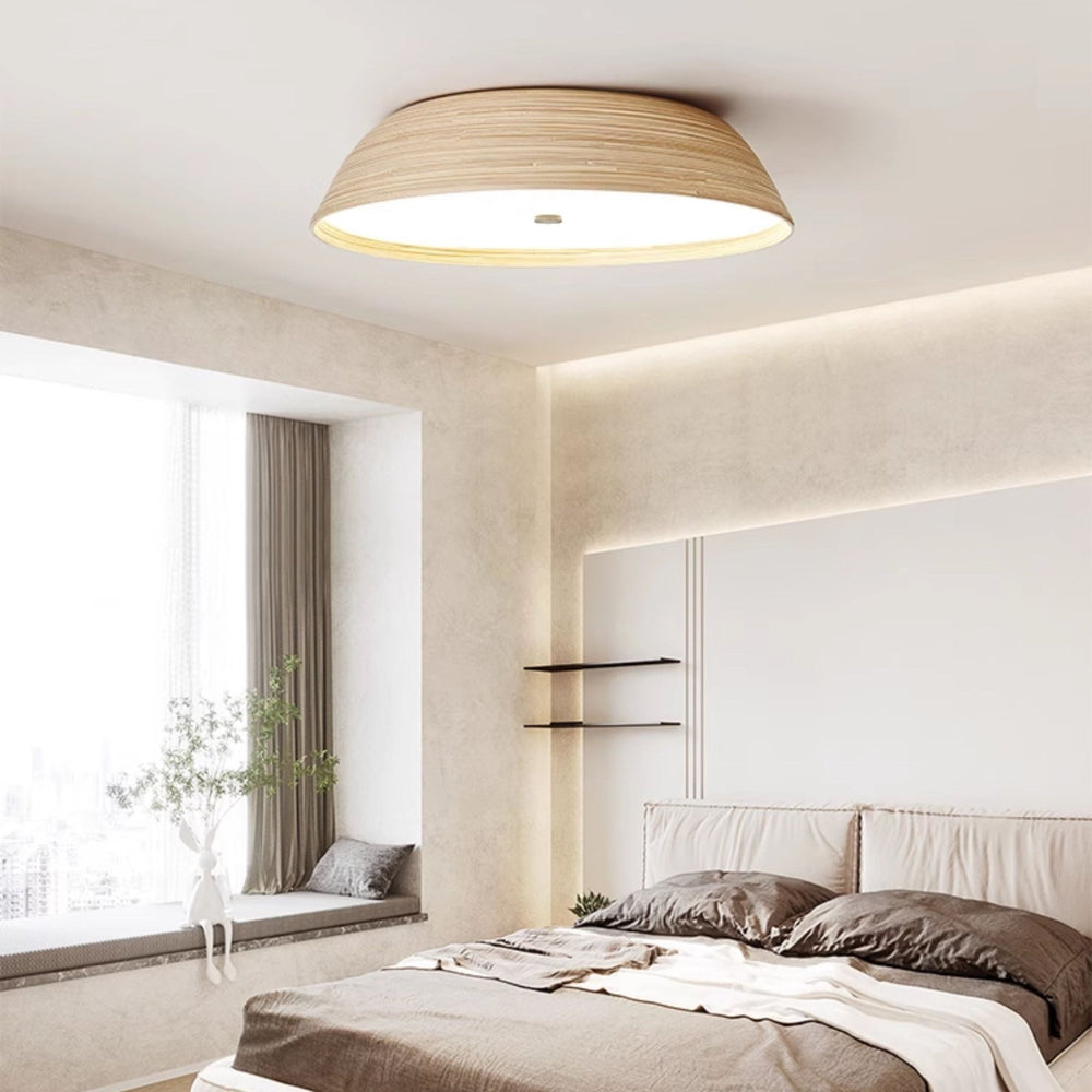 Bamboo Textured Ceiling Lamp - Vakkerlight