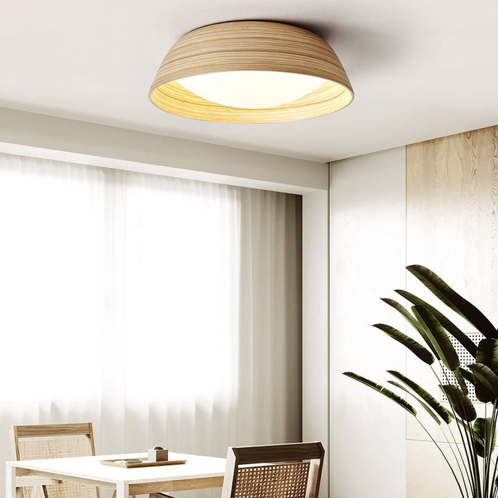 Bamboo Textured Ceiling Lamp - Vakkerlight