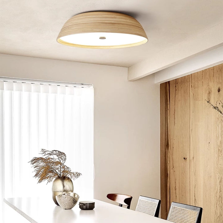 Bamboo Textured Ceiling Lamp - Vakkerlight