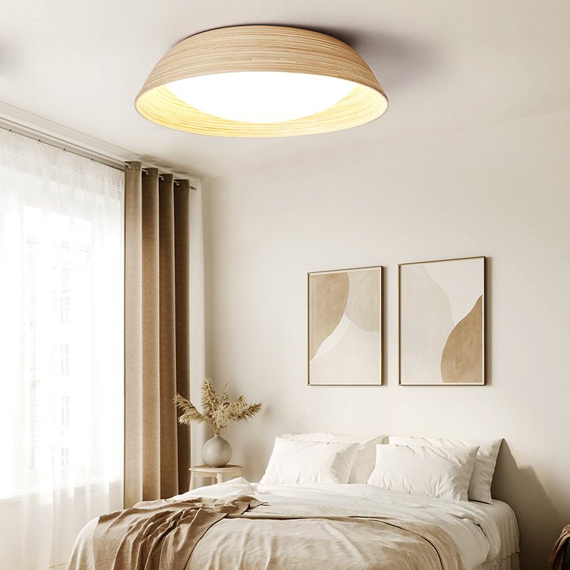 Bamboo Textured Ceiling Lamp - Vakkerlight