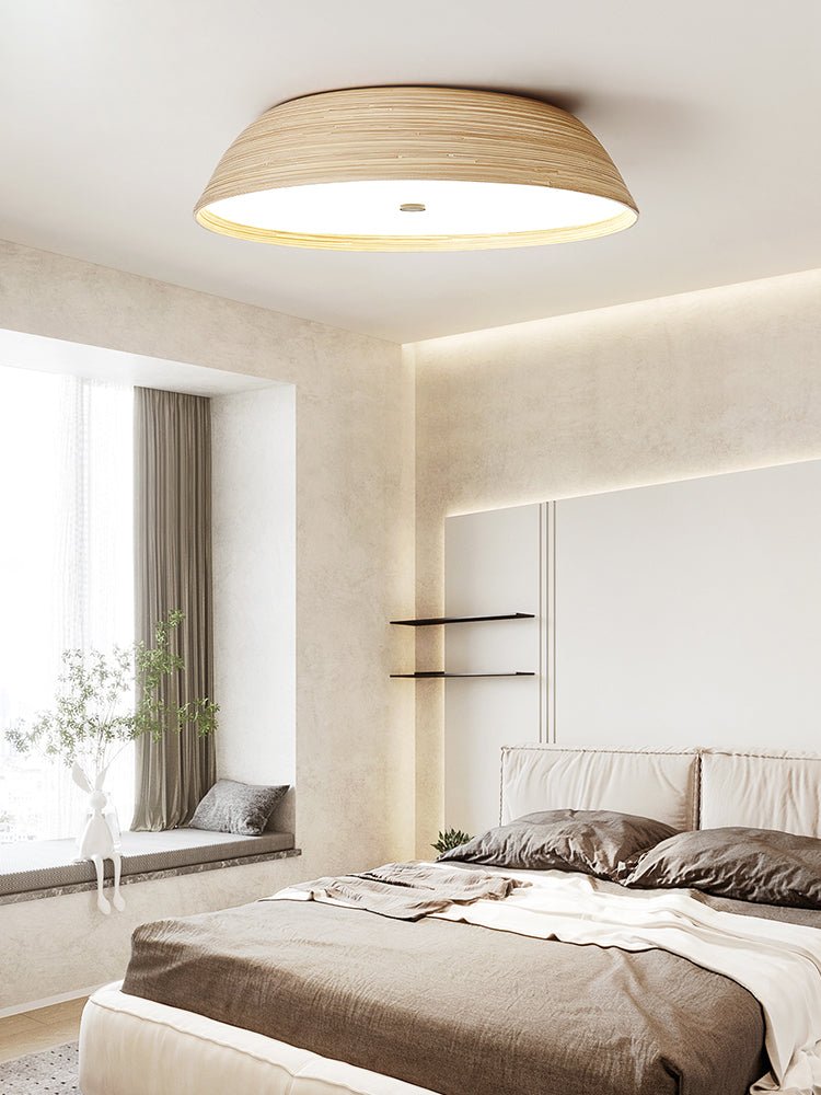 Bamboo Textured Ceiling Lamp - Vakkerlight